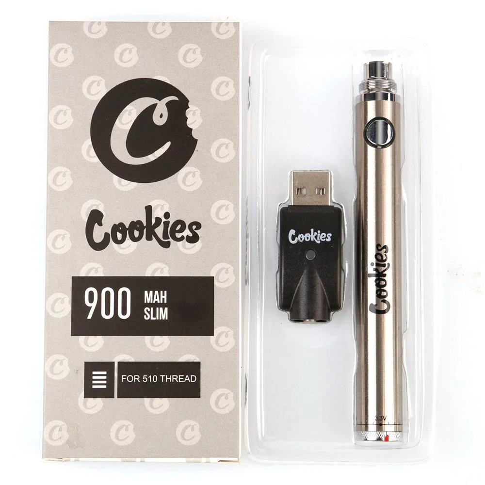 

5pcs/Lot Cookies Prehea Battery SF350/900mAh Preheat VV Vape Pen 3.3-4.8V Battery USB Charger For 510 Thick Oil Cartridge