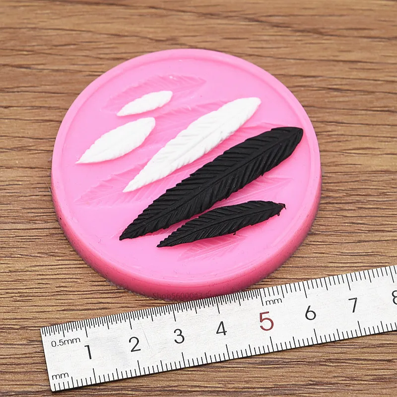 Feather Silicone Mold Ultra-light Clay DIY Angel Devil Wings Fondant Soft Pottery Hand-made Clay Polymer Wings Tool silicone mold,pottery clay tools