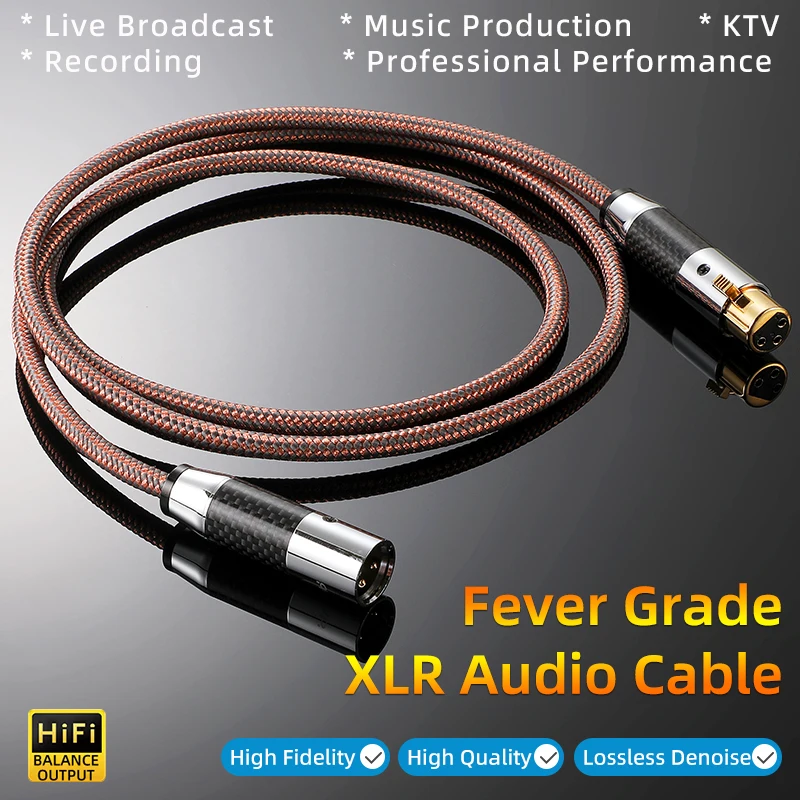 

AVSSZ XLR Audio Line Male to Female Professional Microphone Cable XLR Balanced Lines Mixer Condenser Mic Live Sound Card Cables