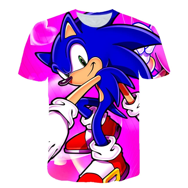 Meninos e meninas Tshirt Verão 3-13t Sonic Suit Meninos 3d Imprimir Sonic  Crianças Short-sleeved T-shirts Terno Padrão - AliExpress