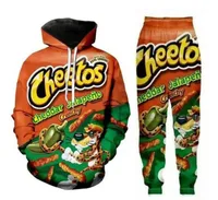 New Men/Womens Cheetos Funny 3D Print Fashion Tracksuits Crewneck hoodie Joggers Pants + Hoodies TZ017 1