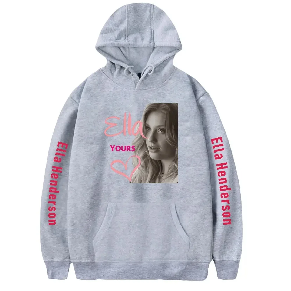 Ella Henderson Hoodie Mulheres Homens Manga Longa Pullover Moletons Com Capuz Unisex Casual Streetwear Moda Roupas 2024