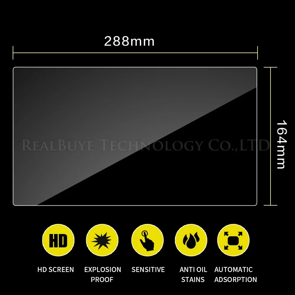 

Tempered glass for Car GPS Navigation Multimedia Screen 280.5*111MM 288*164MM 290*108MM 294*111MM