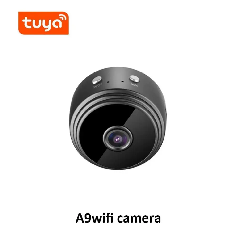 Мини Wi-Fi камера Tuya Smart Life 1080P, IP-камера без ночного видения, микрокамера, диктофон, беспроводная камера безопасности A9 мини wi fi камера hd 1080p беспроводная видеокамера домашняя безопасность датчик движения няня ip p2p камера видеорегистратор с аккумулятором