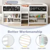 Children Beds, Low Loft Twin Size, Wooden Loft Bed with Ladder Blackboard, 2-Step Ladder, 4 Chalkboards, 2 Moveable Bookcases 3