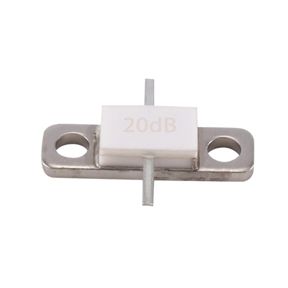 High Power 100W Flanged Attenuator, 20dB, DC-3.0 GHz, 50 Ohms, Low VSWR