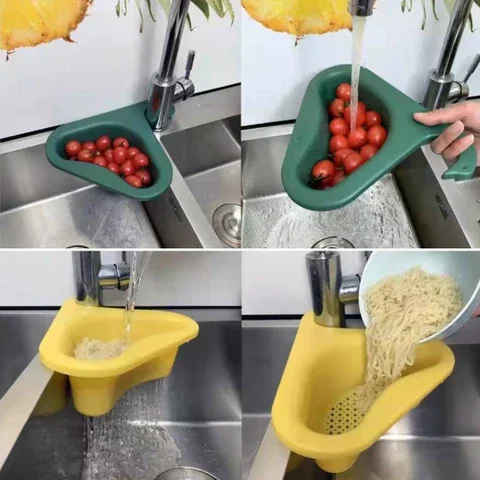 

Swan Lovely Sink Strainer Drain Fruit Vegetable Drainer Sponge Rack Holder Basket Kitchen Bathroom Organizer Box