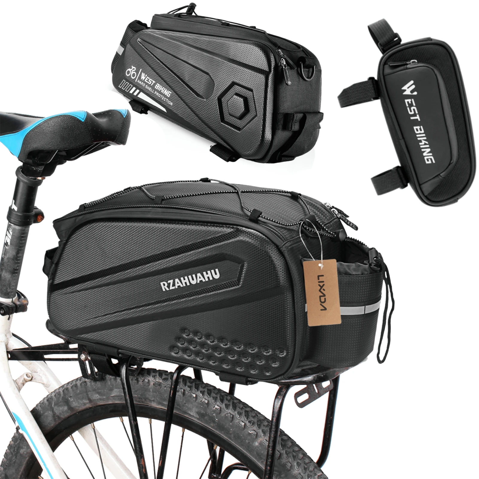Lixada-Multifunctional-Bicycle-Rear-Seat-Bag-Waterproof-Cycling-Bike ...