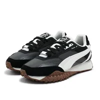 Puma Blktop Rider : Chaussures décontractées basses confortables, polyvalentes et durables pour hommes et femmes – Noir, gris et blanc 393151-06 4