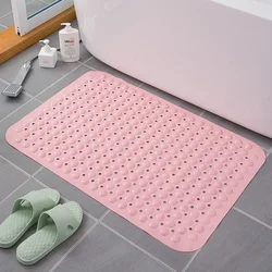 Enhanced Non - Slip Extra Long Bath Mat - Antibacterial & Machine Washable for Safety and Comfort (Pink)