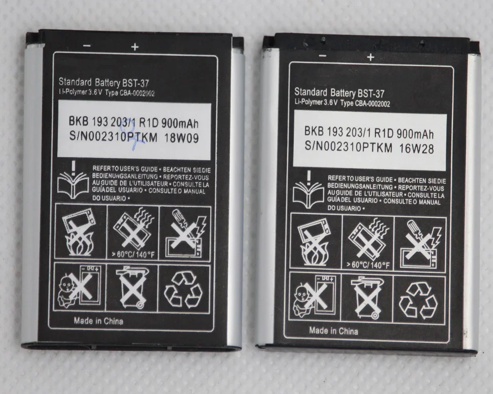 Batteria Ricaricabile 650mAh Per Sony Ericsson K610i, W800i, K510i E Altri | Li-ion BST-37
