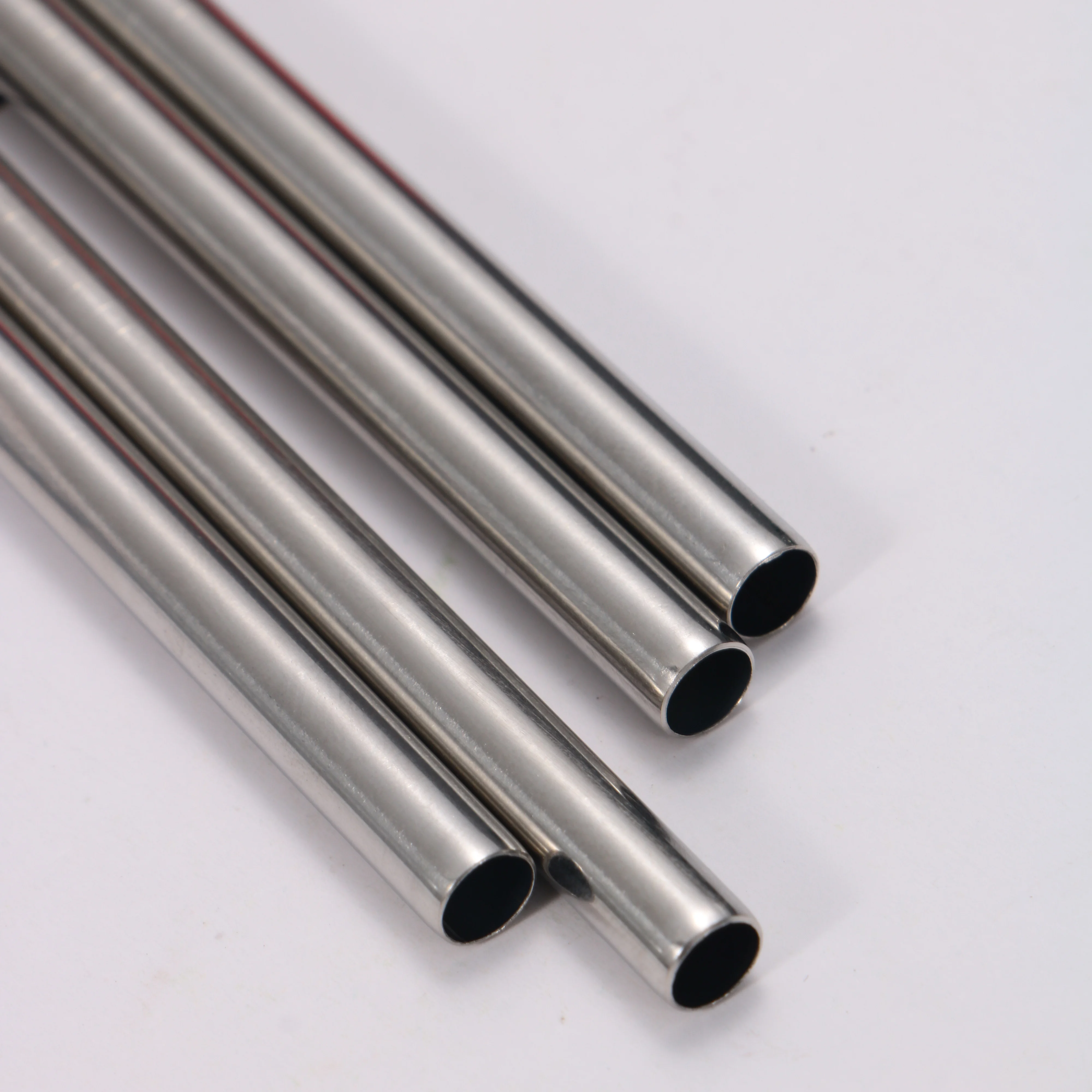 6pc Environmental protection can be recycled with cleaning brush stainless steel straw
