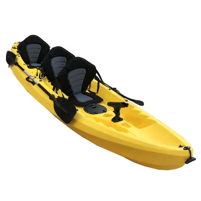 2 Persone 3 Persone Kayak 12Ft Sit On Top Paddle Kajak Pesca Tandem Kayak, Con Motore A Traina Noleggio Business Gulf Canoa In Vendita