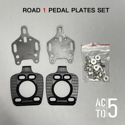Magnetic Replacement Parts for Bicycle Pedals - Enhanced Grip for Road and MTB (ROAD 1 PLATES SET)