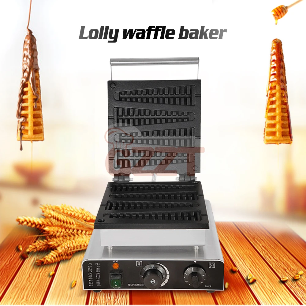 GZZT 1750W Electric Waffle Pancake Maker Waffle Stick Machine Lolly Waffle Maker Christmas Tree Shape Waffle Maker 110V 220V 250pcs christmas gift tag stickers self adhesive name tags for christmas presents merry christmas to from christmas labels stick