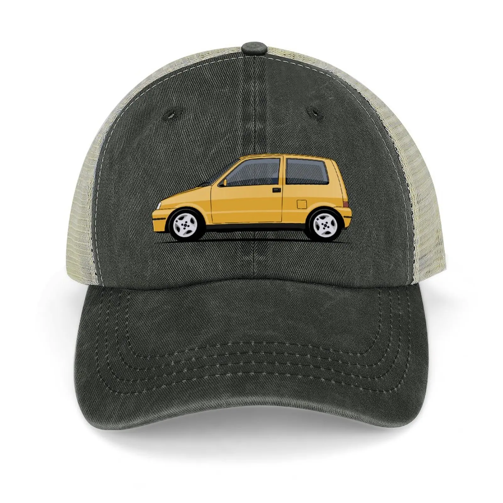 Fiat Cinquecento Sporting Broom Yellow Edition Cappello Da Cowboy Snap Back Hat Berretto Sportivo Berretto Sportivo Moda Spiaggia Donna Cappelli Da Uo