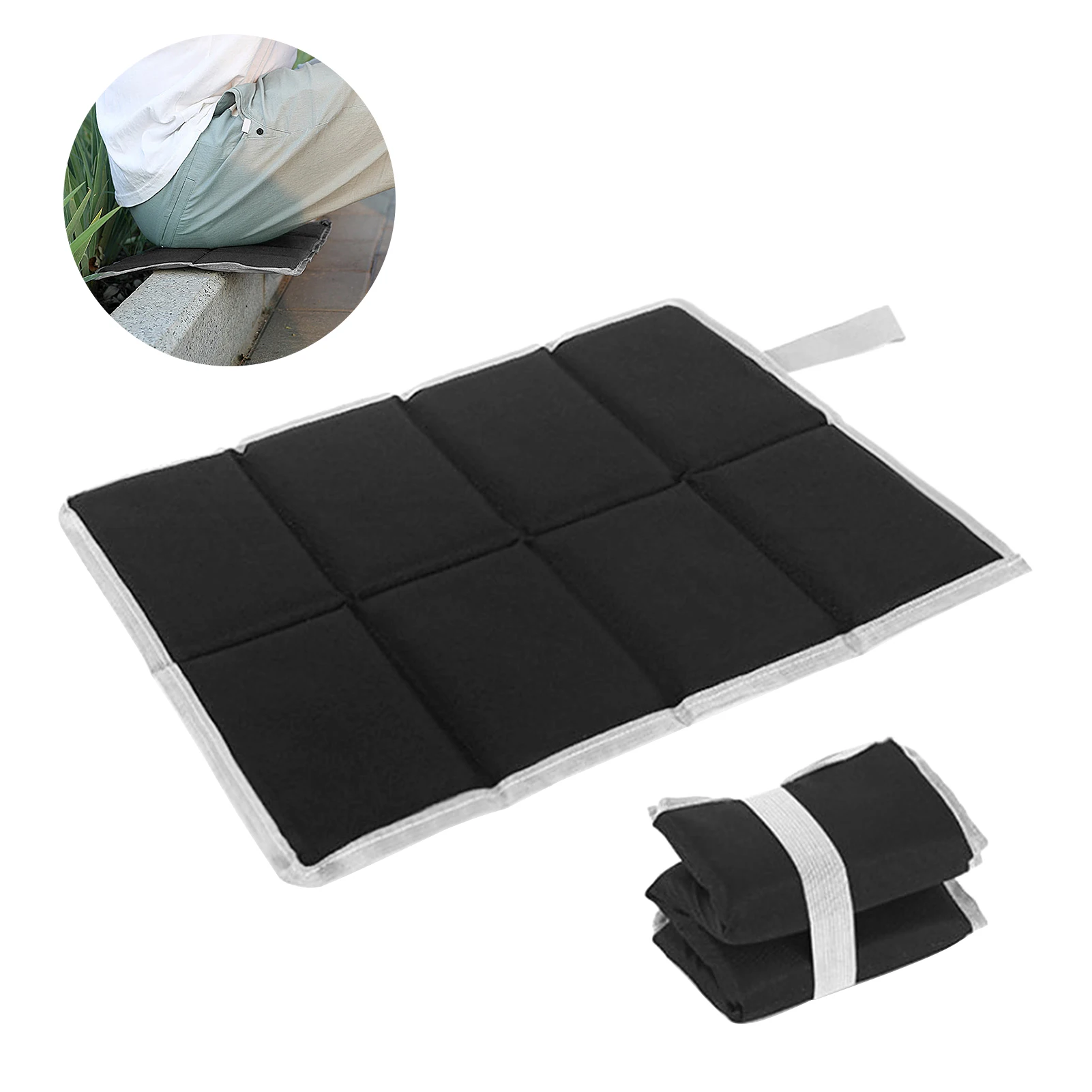 Cojín de asiento plegable impermeable para exteriores, estera Camping playa, 4 portátil, pequeña, Picnic, almohadilla a prueba de humedad, 1 ud.| | - AliExpress