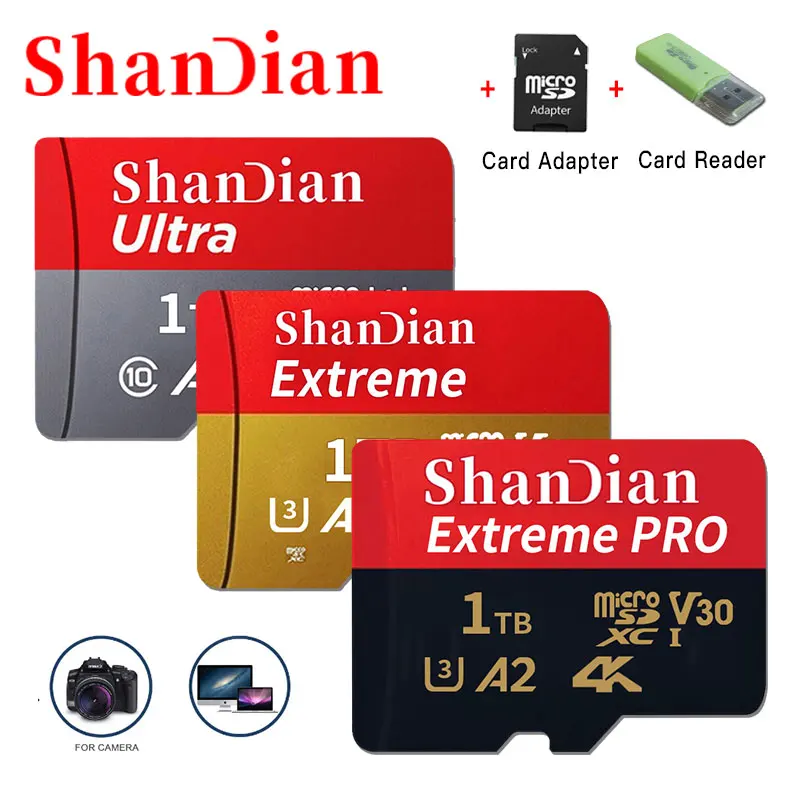 Original Micro Sd Card 1tb 512gb Mini Memory Card High Speed Sd Card 256gb 128gb Class10 Tf