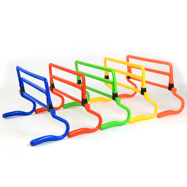 1/5 Pcs Four-speed Colourful Hurdle Racks Multi-functional Football Training Equipment Jumping Hurdles Adjustable Hurdle Racks