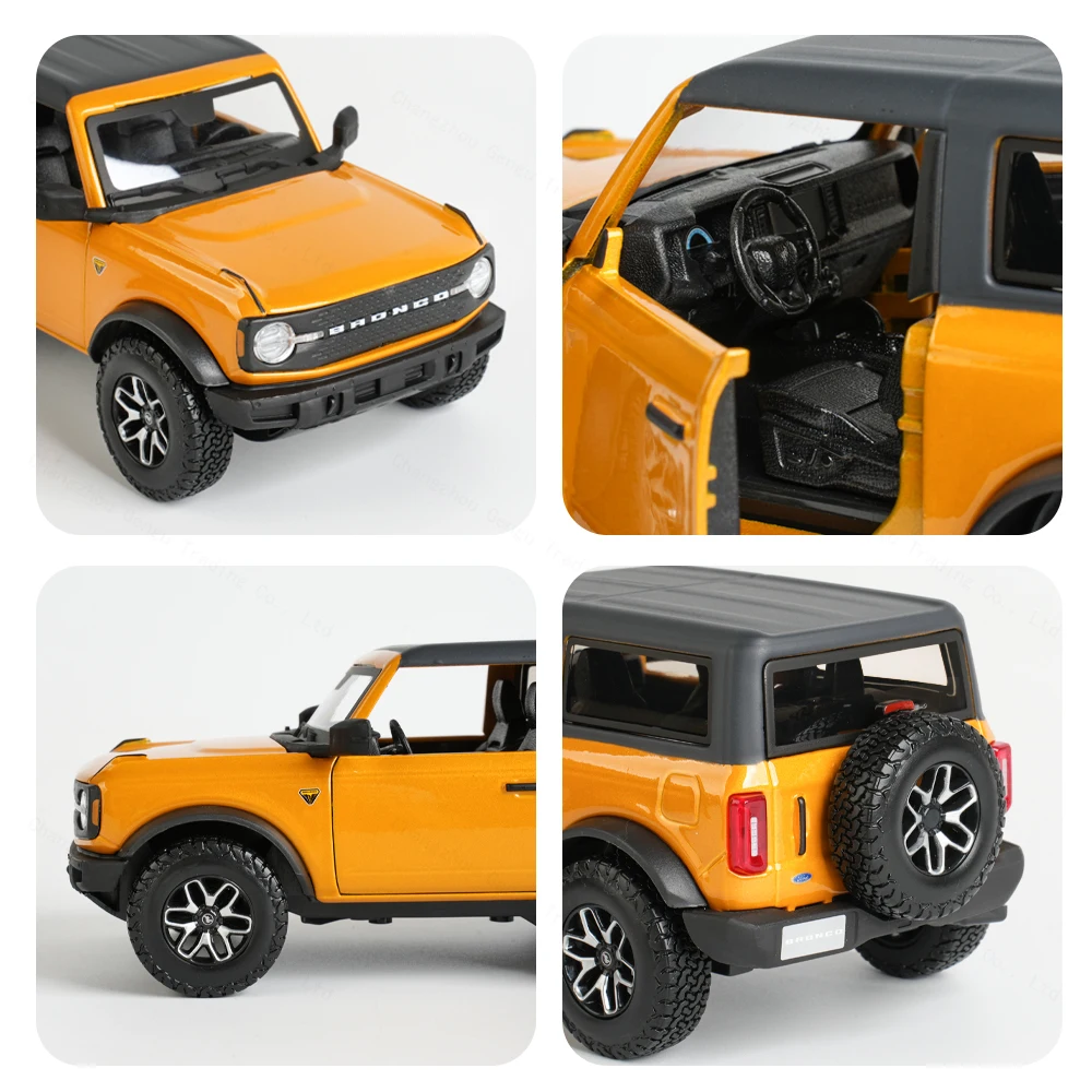 Maisto 1:24 2021 Ford Bronco Badlands Blue Die Cast Vehicles Collectible Model Car Toys 5
