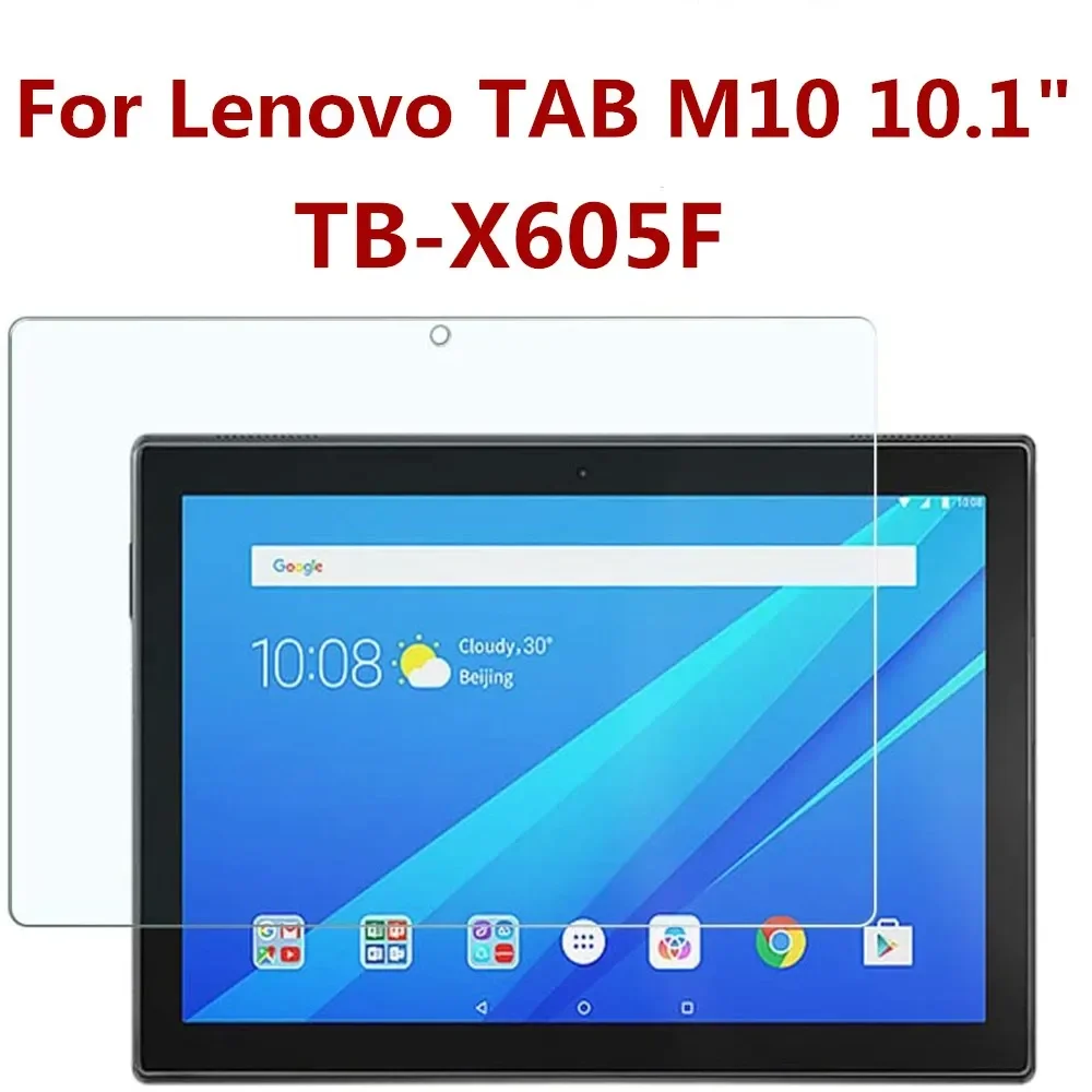 

9H Tempered Glass For Lenovo Tab M10 TB-X605F X505F 10.1 Inch Screen Protector Anti Scratch Bubble Free HD Clear Protective Film