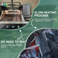Îlot de cuisine extérieur en acier inoxydable avec barbecue intégré et nettoyage facile, idéal pour les pique-niques dans la cour et les cuisines extérieures 6
