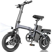 Foldable Electric Bike for Adults,14" Tire Small Electric Bike Peak 600W Motor, 25Mph Ebike for Adults, 480Wh Battery E-Bike 1