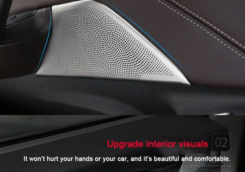 For BMW 5 Series G31 G30 2018 2019 2020 2021 2022,Car Door Speaker Trim Cover A-pillar Horn Protection Cover Interior Accessorie