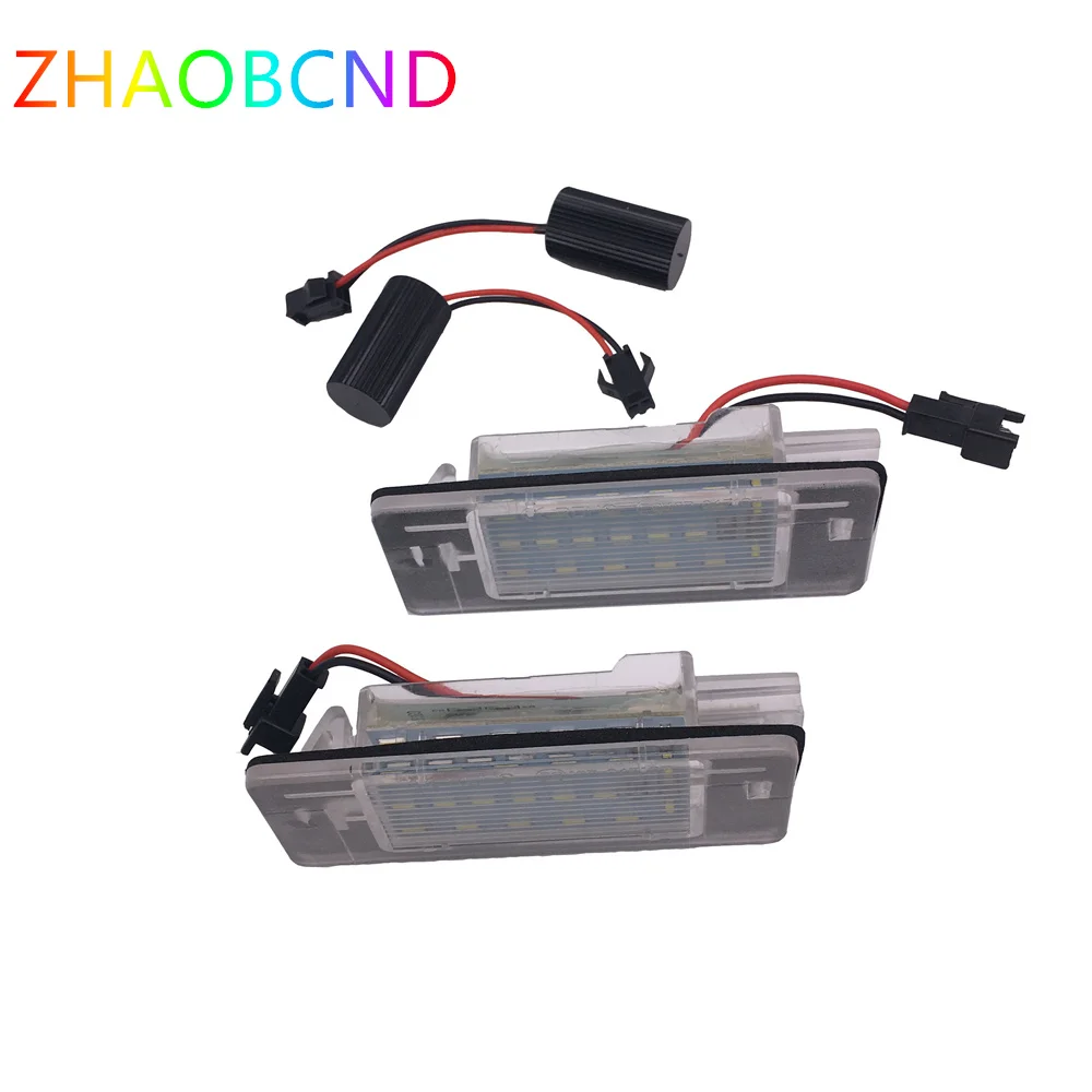 

2pcs White Free SMD Rear Led License Plate Lights 93180083 6223510 For Opel Vectra C Estate 2002 2003 2004 2005 2006 2007 2008