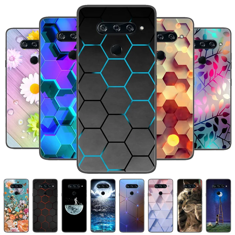 Custodia Morbida Con Stampa Per Lg V50 Thinq Custodia Cute Wolf Lion Fashion Silicone Coque Per Lg V50 Thinq 5G Custodie V 50 Custodia Antiurto