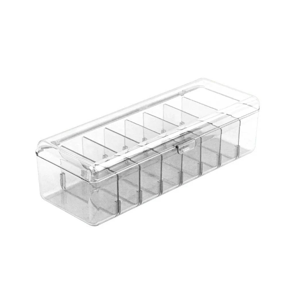

High Capacity Card Holder And Data Cable Storage Box Transparent Organizer For 700 Sleeved Cards Or Small Items