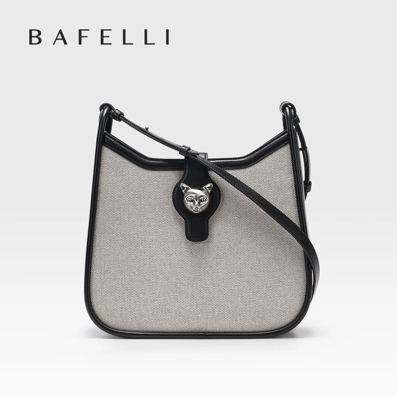 BAFELLI 2025 CAT LUXURY Women's Shoulder Bag TRENDING RETRO STYLE VINTAGE CROSSBODY PURSE UNISEX MESSENGER BAGS women messenger bag mens messenger bag