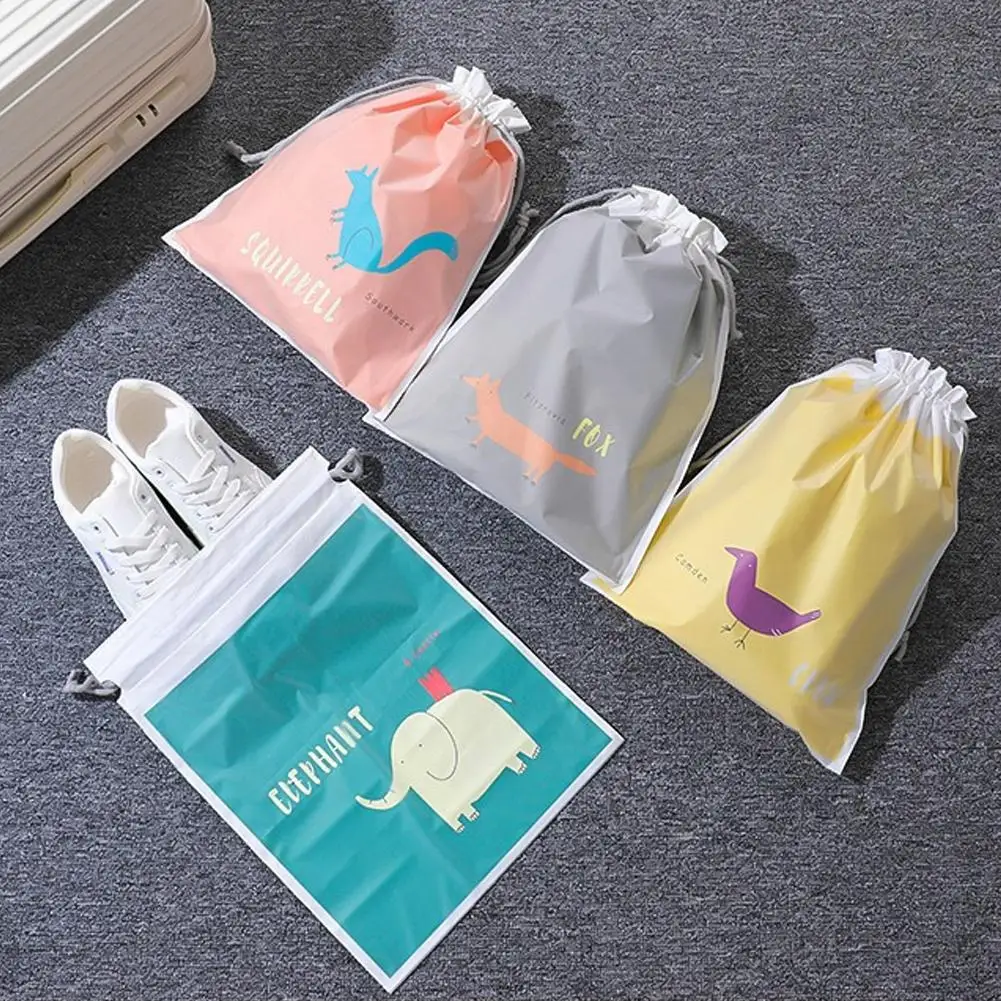 Waterproof Cartoon Drawstring Travel Organizer Pouch