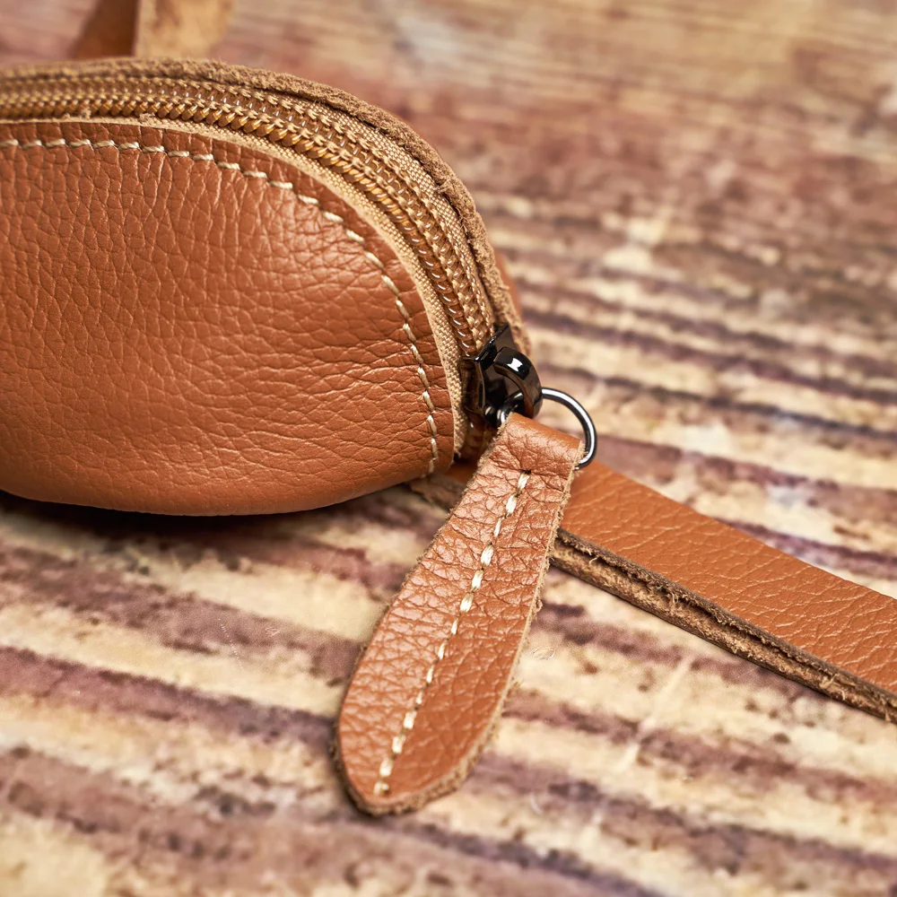 Porte-Monnaie En Cuir En Forme De Tortue - Pochette à Fermeture Éclair Pour Enfants (10.5x7x3 Cm)