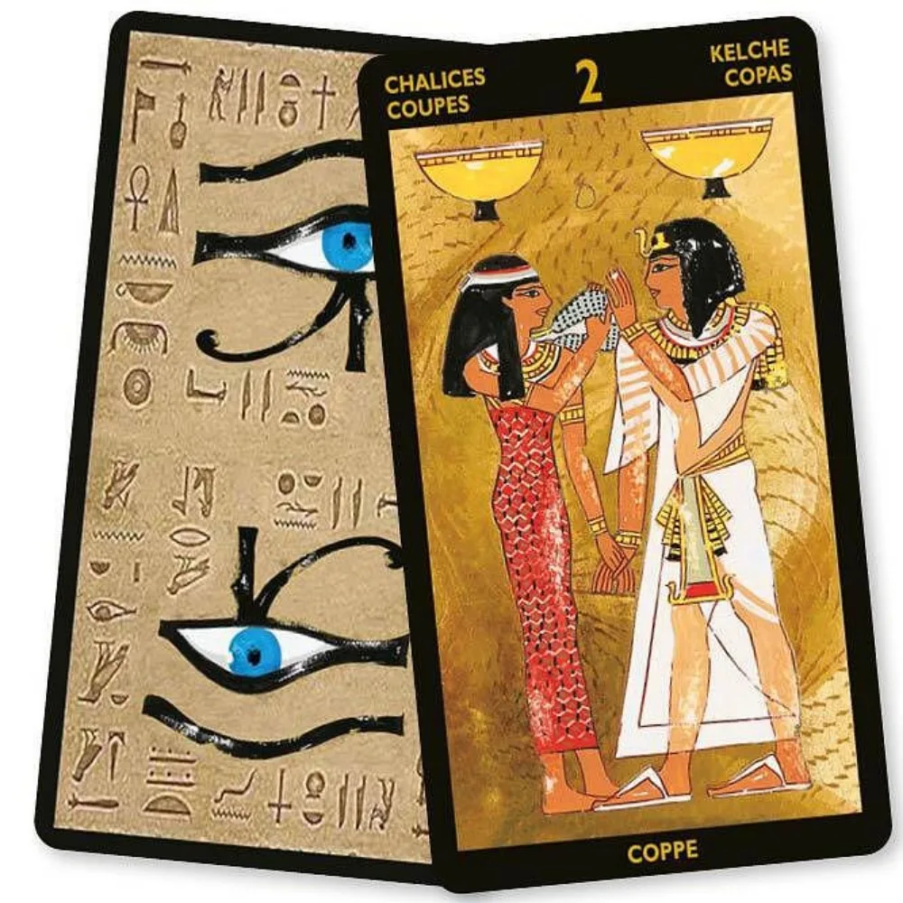 

Tarot Nefertari (Multilingual Edition) 78 Pcs Egyptian Themed Tarot Cards 10.3*6cm