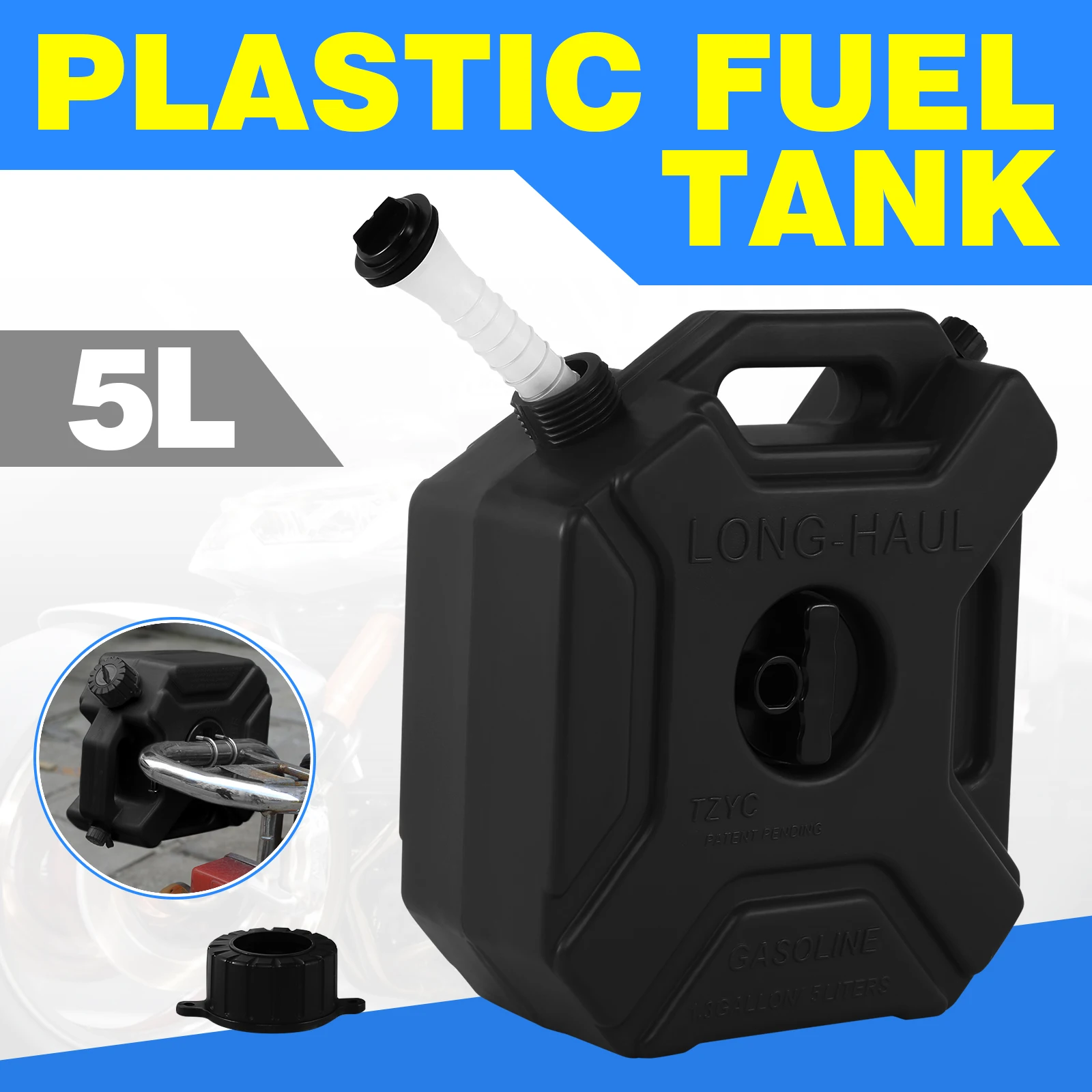 Honhill For BMW 3L/ 5L Motorcycle Jerry Can Fuel Tanks Plastic Petrol