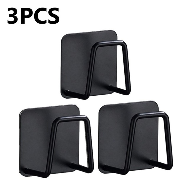 Stainless Steel Sponges Racks Self Adhesive Sink Sponges Drain Drying Rack Kitchen Sink Accessories Storage Holders 5PCS