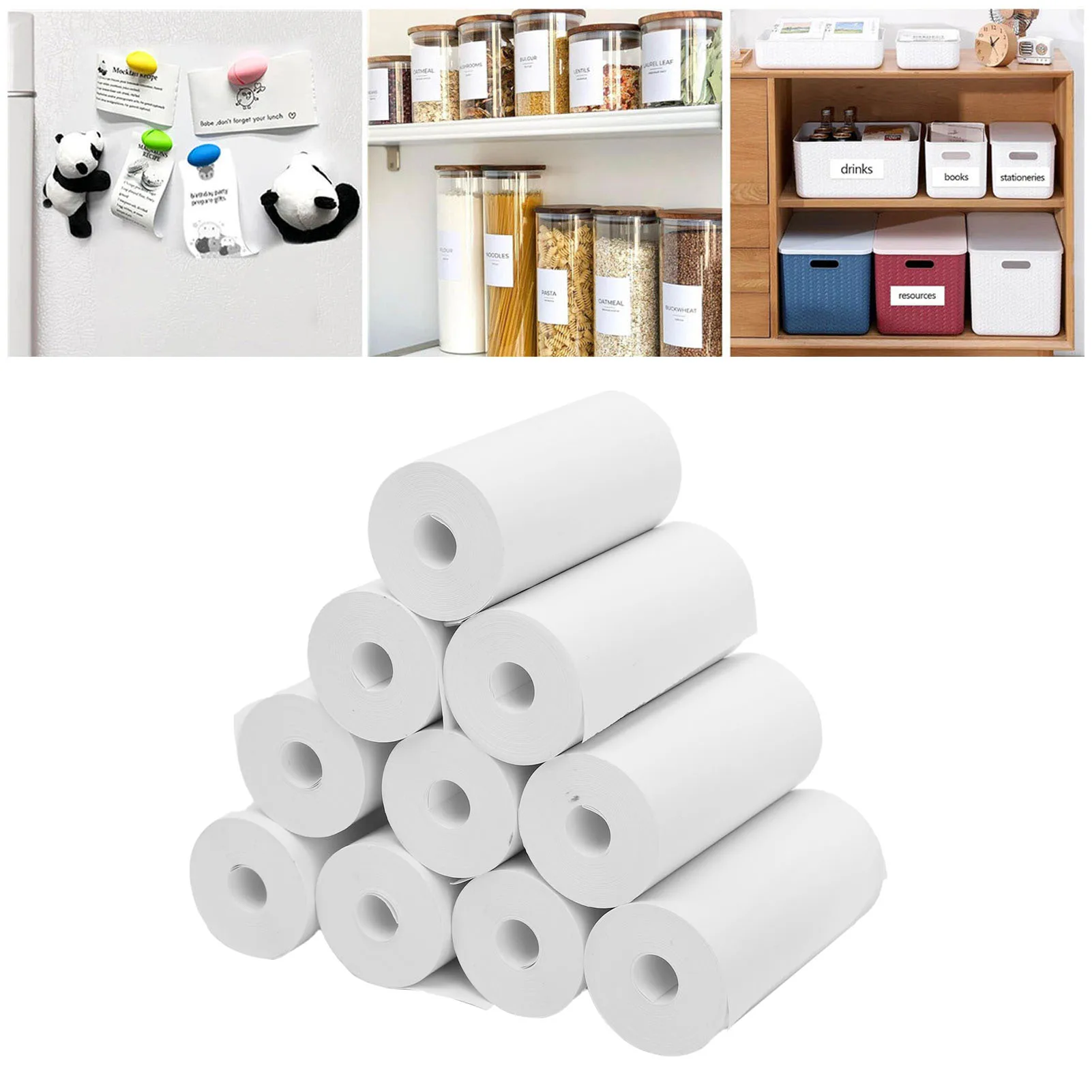Premium Thermal Print Paper Rolls – 10-Pack of 57x25mm Instant Camera Refill Rolls