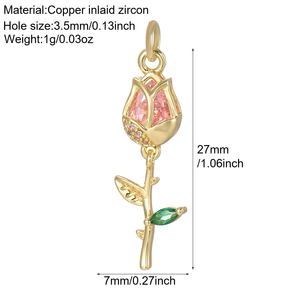 3 Stück neue modische romantische Charm-Anhänger goldener Schmuck DIY Schlüsselanhänger Tasche Kette Armband Halskette Armband Zubehör – Detail 18