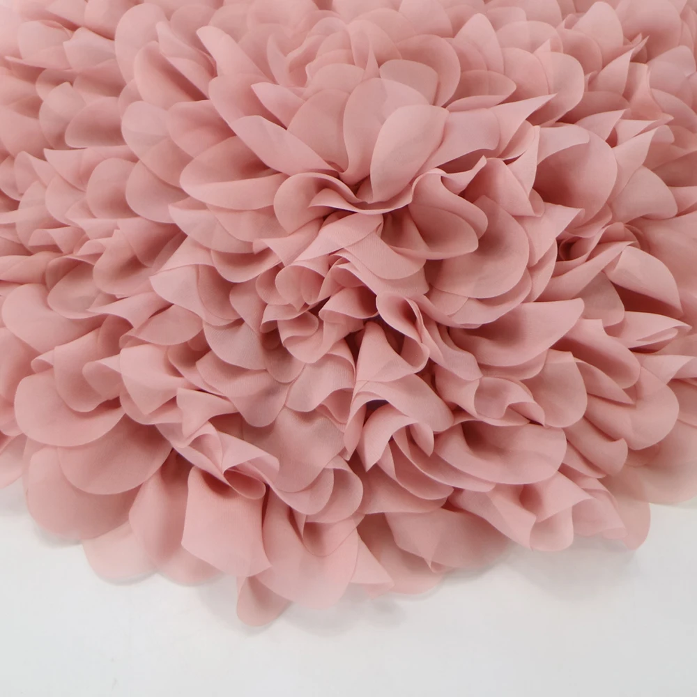 (Diameter=49~50cm) Flower Style Mat Soft Chiffon Cushion Baby Blanket Infant Photography Props Newborn Photo Shoot Accessories