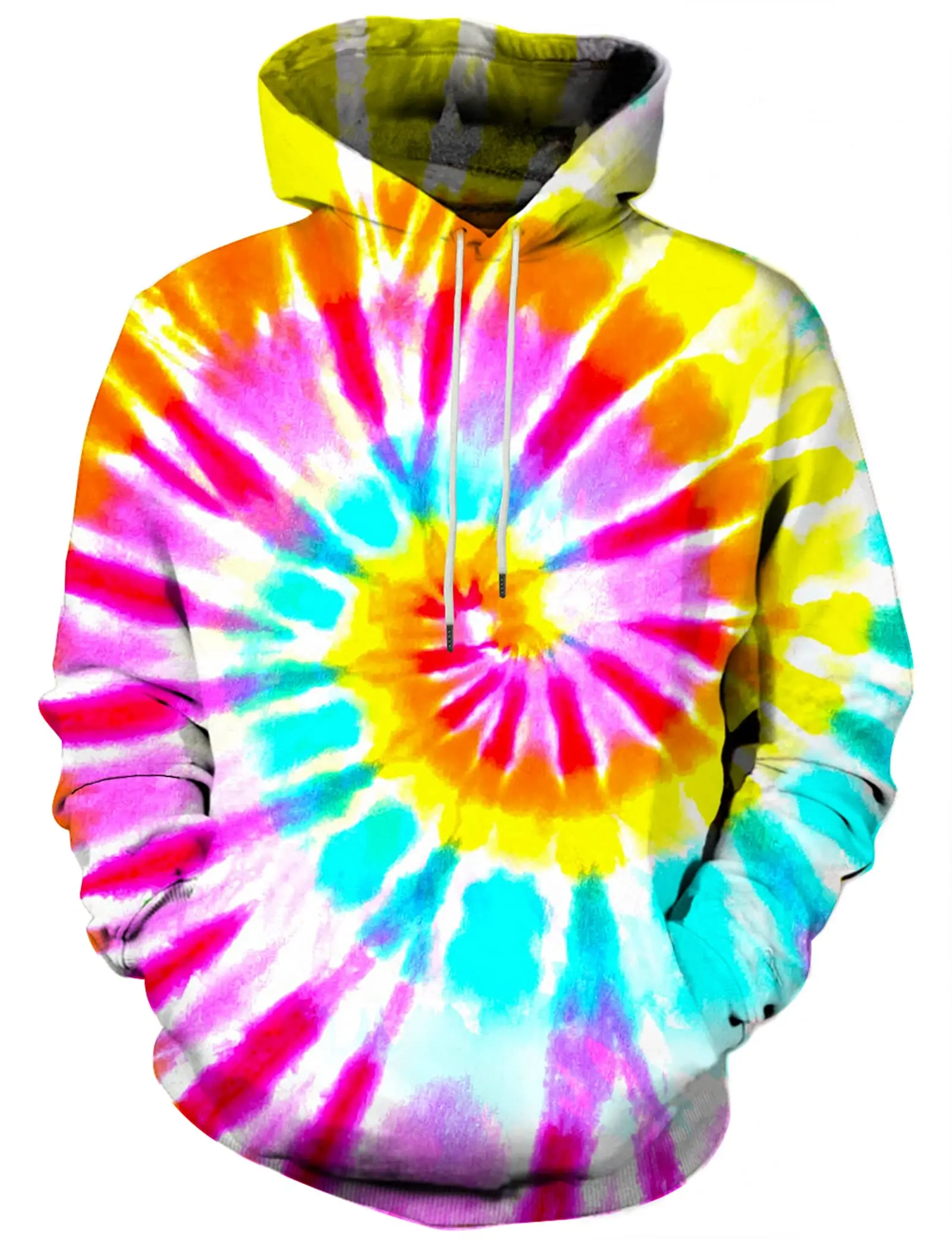 

Autumn and Winter 3D Digital Printed Men's Colorful Pattern Sweatshirt Innovation Pocket Hooded Shirt Street Fashion Clothing