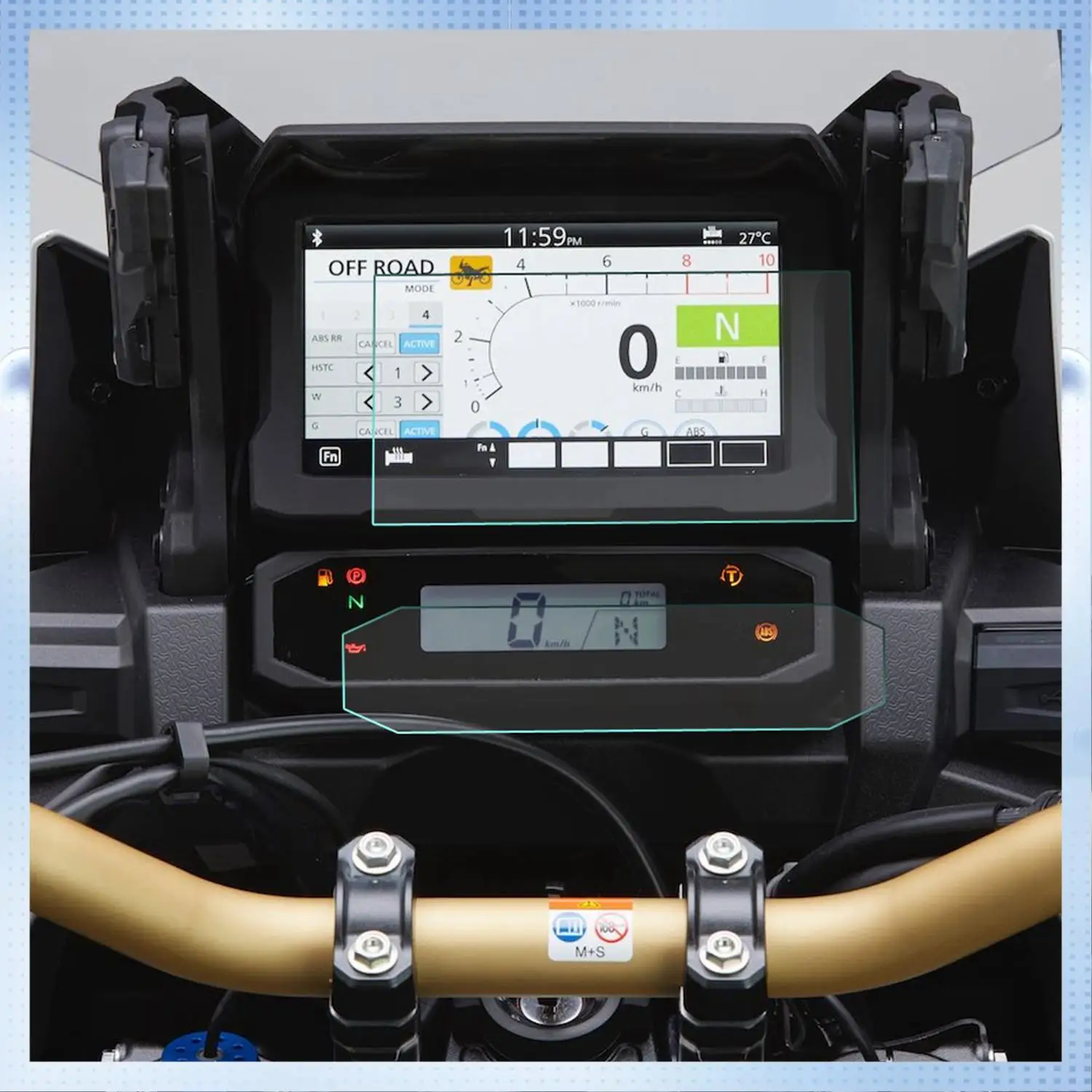 AM-오토바이 대시 보드 화면 보호 필름 Honda CRF1100L CRF 1100L Africa Twin 2020 용 속도계 스크래치 필름