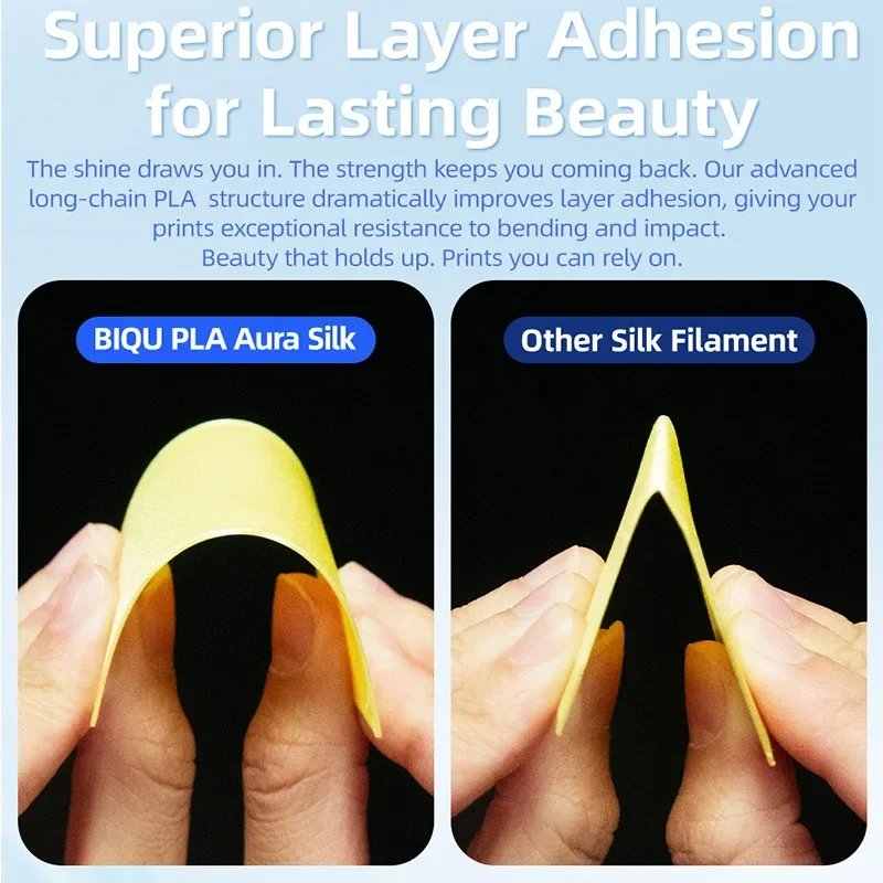 빅트리치 PLA 아우라 실크 3D 프린터 필라멘트 1.75mm 1kg 플라스틱 (밤부랩, 엘레구, 크리얼리티, 애니큐빅, 보론 3D 프린터용)