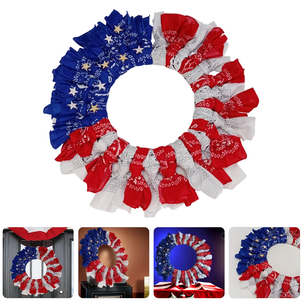 

Memorial Day Wreath Patriotic Day 4th of July Independence Day Wreath Decoration