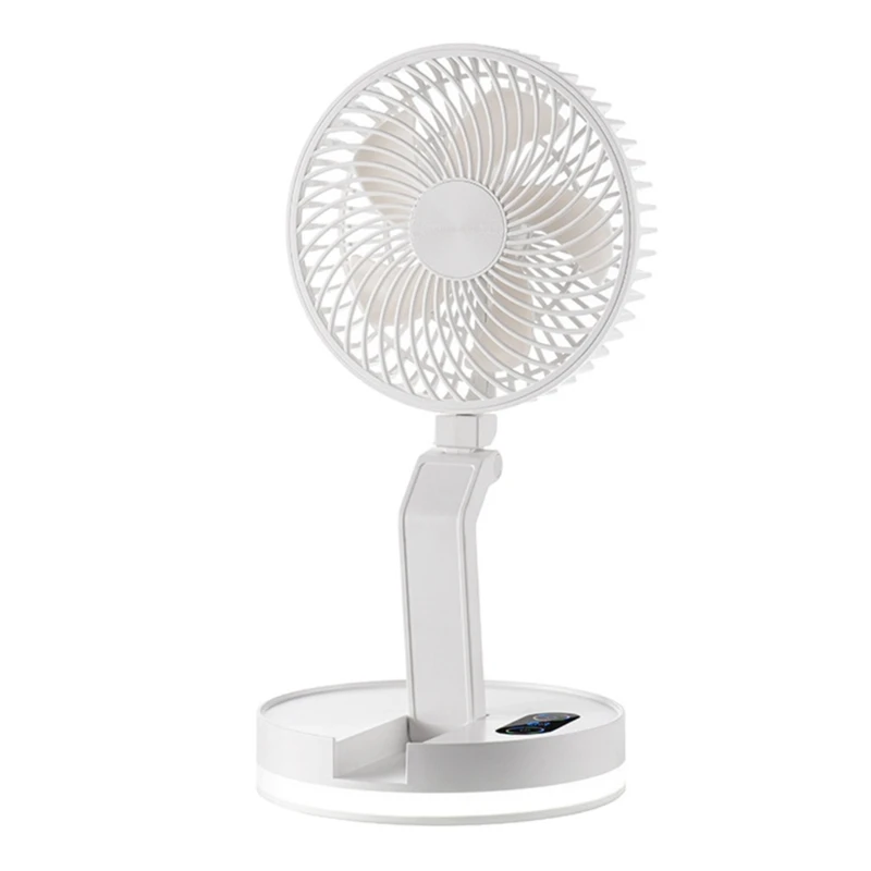 

Table Wall Mounted Fan 3 Speeds Folding Fan for Bedroom Outdoor Office Travel Dropship