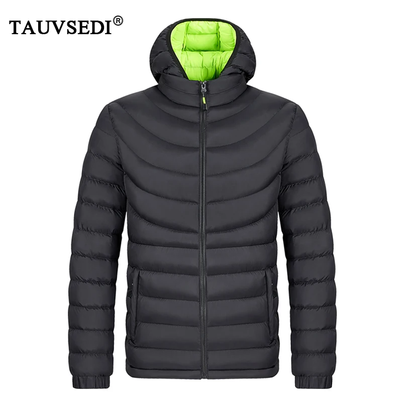 Winter Men Windproof Hooded Padded Casual Parkas Coats Man Detachable Hat Thick Outwear Parka Male Overcoat Sport Outdoor Jacket