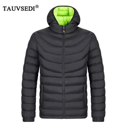 Winter Men Windproof Hooded Padded Casual Parkas Coats Man Detachable Hat Thick Outwear Parka Male Overcoat Sport Outdoor Jacket