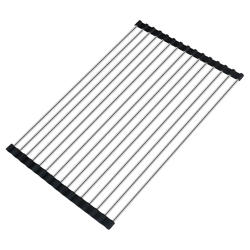 Roll Up Dish Drying Rack Over The Sink Drying Rack For Kitchen, Folding
