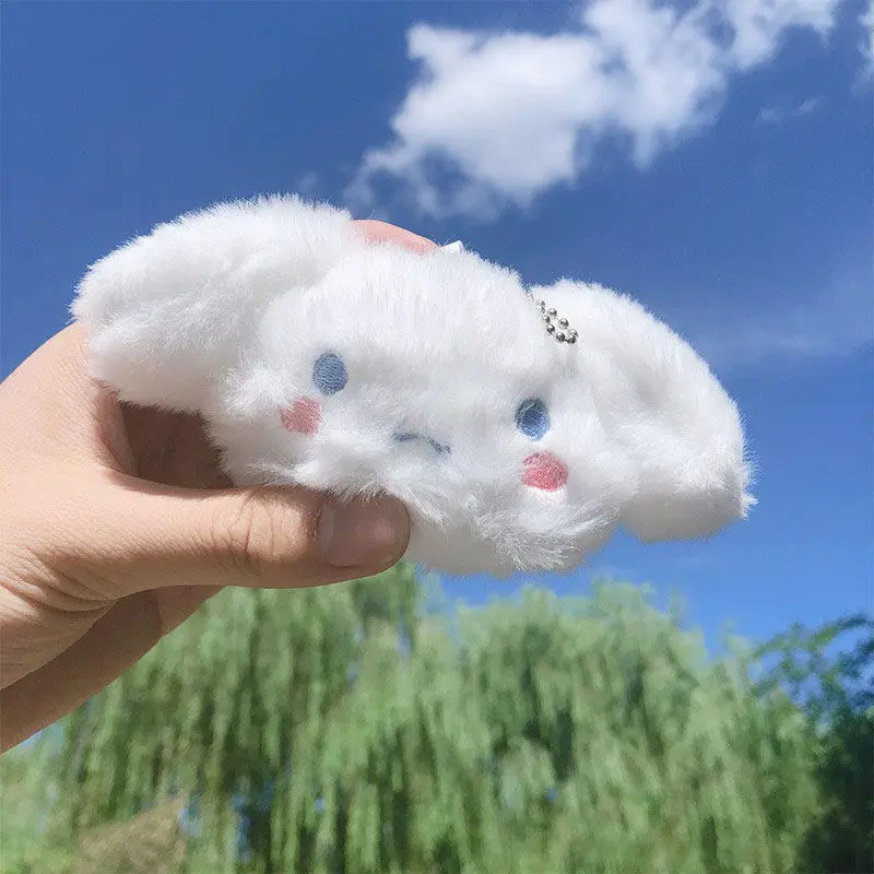 

Cute Sanrio Plush Dolls Keychains Anime Figures Cinnamoroll Cartoon Keyring Schoolbag Pendant Keychain Toys Kids Birthday Gifts