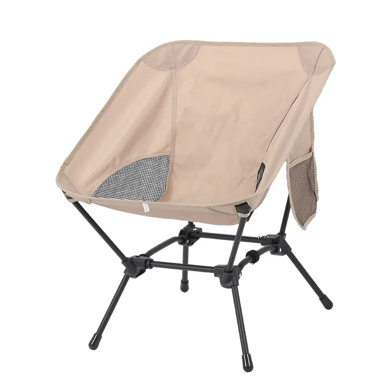 Chaise pliante carrée stable à 4 pieds pour pêche sur terrain accidenté et berges instables